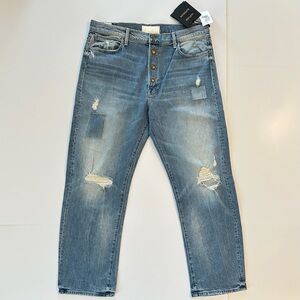 MOTHER SUPERIOR The Snapped Ditcher Flood Jeans in We Are Castaways |Size 34|NWT